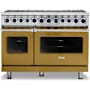 Viking 7 Series 48 Inch Wide 7.3 Cu. Ft. Free Standing Dual Fuel Range - LP Golden Hour