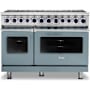 Viking 7 Series 48 Inch Wide 7.3 Cu. Ft. Free Standing Dual Fuel Range - LP November Sky