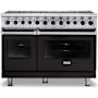 Viking 7 Series 48 Inch Wide 7.3 Cu. Ft. Free Standing Dual Fuel Range - LP Onyx