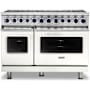 Viking 7 Series 48 Inch Wide 7.3 Cu. Ft. Free Standing Dual Fuel Range - LP Pure White