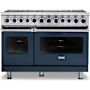 Viking 7 Series 48 Inch Wide 7.3 Cu. Ft. Free Standing Dual Fuel Range - LP Slate Blue