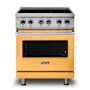 Viking 30 Inch Wide 4.7 Cu. Ft. Free Standing Electric Range with Dual and Bridge Elements Daffodil