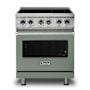 Viking 30 Inch Wide 4.7 Cu. Ft. Free Standing Electric Range with Dual and Bridge Elements Eucalyptus