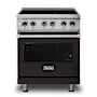 Viking 30 Inch Wide 4.7 Cu. Ft. Free Standing Electric Range with Dual and Bridge Elements Onyx