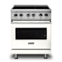 Viking 30 Inch Wide 4.7 Cu. Ft. Free Standing Electric Range with Dual and Bridge Elements Pure White