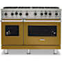 Viking 5 Series 48 Inch Wide 6.1 Cu. Ft. Free Standing Open Burner Liquid Propane Range with VariSimmer™ Golden Hour