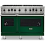 Viking 5 Series 48 Inch Wide 6.1 Cu. Ft. Free Standing Open Burner Liquid Propane Range with VariSimmer™ Ivy