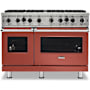 Viking 5 Series 48 Inch Wide 6.1 Cu. Ft. Free Standing Open Burner Liquid Propane Range with VariSimmer™ Spiced Cider