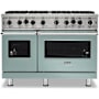 Viking Series 5 48 Inch Wide 6.1 Cu. Ft. Free Standing Open Burner Natural Gas Range with VariSimmer™ Splash