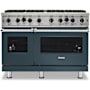 Viking 5 Series 48 Inch Wide 6.1 Cu. Ft. Free Standing Open Burner Liquid Propane Range with VariSimmer™ Squall