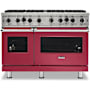 Viking 5 Series 48 Inch Wide 6.1 Cu. Ft. Free Standing Open Burner Liquid Propane Range with VariSimmer™ Valentine