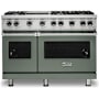 Viking 5 Series 48 Inch Wide 5.07 Cu. Ft. Free Standing Liquid Propane Range with VariSimmer Functionality and SureSpark Ignition System Eucalyptus