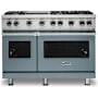 Viking 5 Series 48 Inch Wide 5.07 Cu. Ft. Free Standing Liquid Propane Range with VariSimmer Functionality and SureSpark Ignition System November Sky