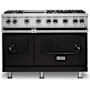 Viking 5 Series 48 Inch Wide 5.07 Cu. Ft. Free Standing Liquid Propane Range with VariSimmer Functionality and SureSpark Ignition System Onyx