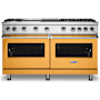 Viking 5 Series 60 Inch Wide 5.07 Cu. Ft. Free Standing Liquid Propane Range with TruGlide Full Extension Rack and ProFlow Convection Air Baffle Daffodil
