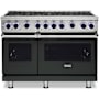 Viking 48 Inch Wide 6.1 Cu. Ft. Free Standing Natural Gas Range Antique Bronze