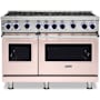 Viking 48 Inch Wide 6.1 Cu. Ft. Free Standing Natural Gas Range Blush