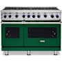 Viking 48 Inch Wide 6.1 Cu. Ft. Free Standing Natural Gas Range Ivy