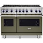 Viking 48 Inch Wide 6.1 Cu. Ft. Free Standing Natural Gas Range Martini
