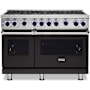 Viking 48 Inch Wide 6.1 Cu. Ft. Free Standing Natural Gas Range Onyx