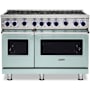 Viking 48 Inch Wide 6.1 Cu. Ft. Free Standing Natural Gas Range Splash
