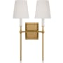 Visual Comfort Baxley 2 Light 21" Tall Wall Sconce Burnished Brass