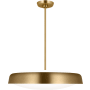 Visual Comfort Draper 3 Light 22" Wide Pendant Burnished Brass