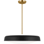 Visual Comfort Draper 3 Light 22" Wide Pendant Midnight Black