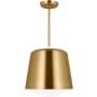 Visual Comfort Draper 12" Wide Pendant Burnished Brass