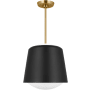 Visual Comfort Draper 12" Wide Pendant Midnight Black