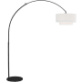 Visual Comfort Sawyer 75" Tall LED Arc Floor Lamp Midnight Black