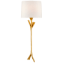 Visual Comfort Fliana 24" Tail Sconce in with Linen Shade by AERIN Gild