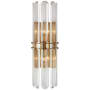 Visual Comfort Bonnington 22" Tall Sconce with Crystal by AERIN Hand Rubbed Antique Brass