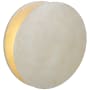 Visual Comfort Gabriela 12" Round Wall Washer by AERIN Burnished Silver Leaf