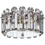 Visual Comfort Bonnington 14" Small Flush Mount with Crystal by AERIN Polished Nickel
