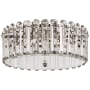 Visual Comfort Bonnington 25" Large Flush Mount with Crystal by AERIN Polished Nickel