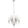 Visual Comfort Aiden 25" Small Chandelier by Chapman & Myers Polished Nickel