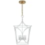 Visual Comfort Cavanagh 23" Small Lantern by kate spade NEW YORK Light Cream / Gild
