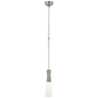 Visual Comfort Utopia 14" Small Pendant with White Glass by Kelly Wearstler Polished Nickel
