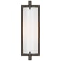 Visual Comfort Calliope 12" Short Bath Light with White Glass by Thomas O'Brien Bronze