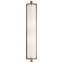 Visual Comfort Calliope 21" Tall Bath Light with White Glass by Thomas O'Brien Hand Rubbed Antique Brass