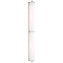 Visual Comfort Calliope 33" Over the Mirror Bath Light with White Glass by Thomas O'Brien Polished Nickel