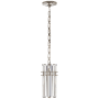 Visual Comfort Bonnington 14" Small Pendant with Crystal by AERIN Polished Nickel