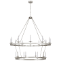Visual Comfort Launceton 64" XXL Two Tiered Chandelier by Champan & Myers Polished Nickel