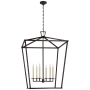 Visual Comfort Darlana 51" XXL Lantern by Chapman & Myers Aged Iron
