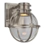 Visual Comfort Gracie 9" Single LED Sconce with Clear Glass by Chapman & Myers Antique Nickel / Clear Glass
