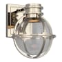 Visual Comfort Gracie 9" Single LED Sconce with Clear Glass by Chapman & Myers Polished Nickel / Clear Glass