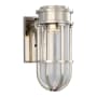Visual Comfort Gracie 11" Tall Bracketed LED Sconce with Clear Glass by Chapman & Myers Polished Nickel / Clear Glass