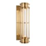 Visual Comfort Gracie 19" Linear LED Sconce with Clear Glass by Chapman & Myers Antique Burnished Brass / Clear Glass