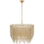 Visual Comfort Milazzo 29" Medium Crystal Waterfall Chandelier by Julie Neill Gild / Crystal